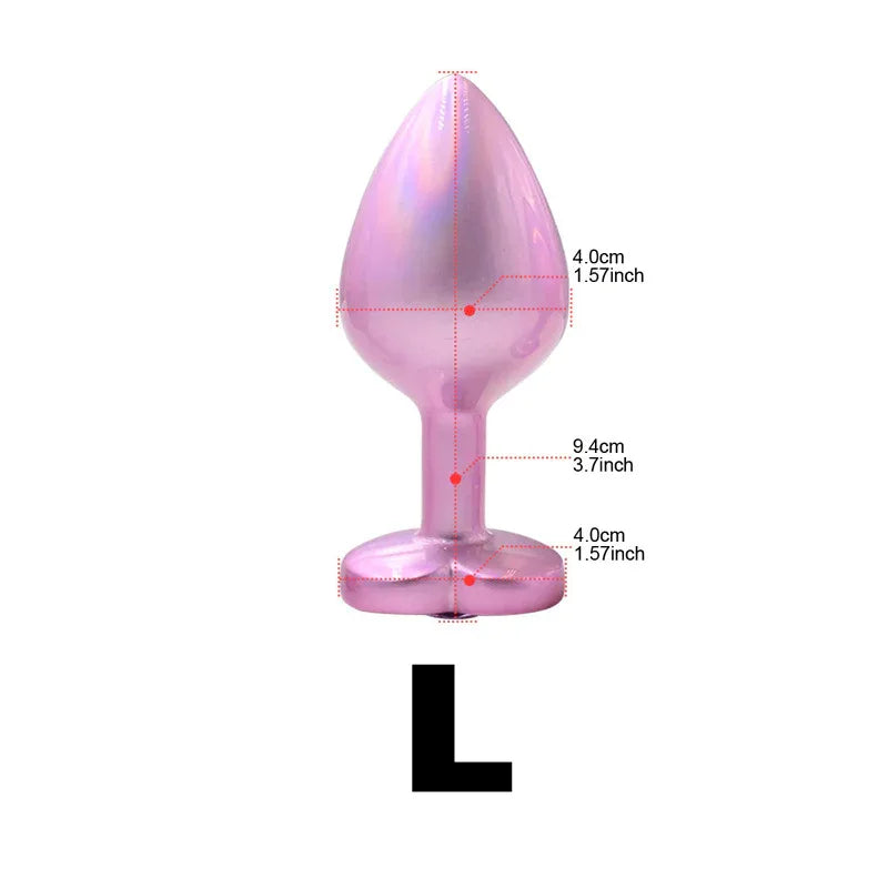 Pink Heart Plug Set – 3-Piece Pastel Metal Training Kit - Puppy's Aesthetics