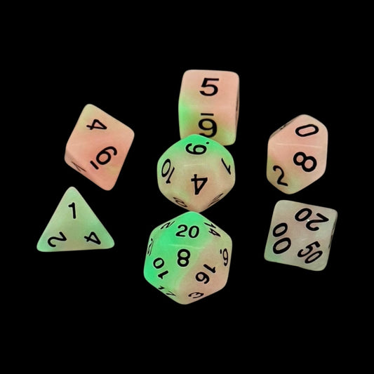 Sunforge Glow in the Dark Dice set