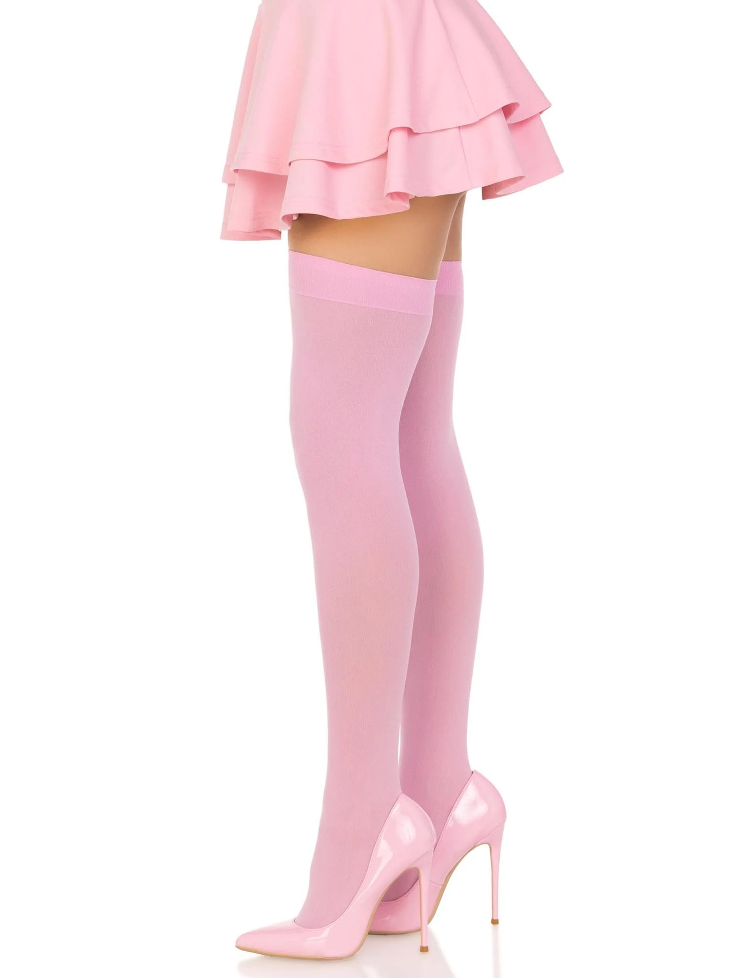 USA Only - Strawberry Milk Thigh High Stockings (One Size)