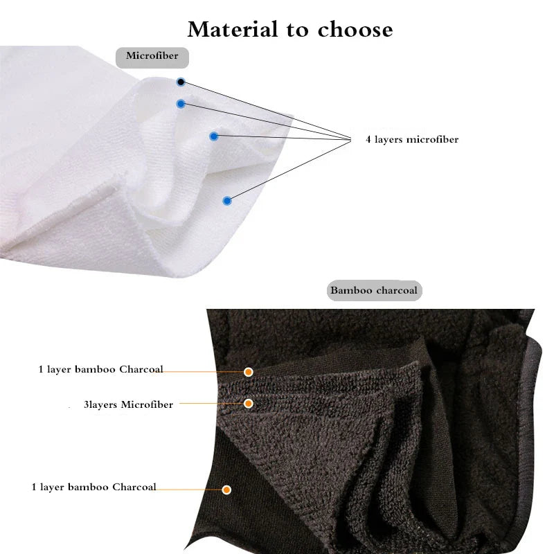 2pcs Washable Adult Diaper Inserts