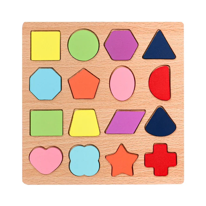Wooden Alphabet & Number Puzzle