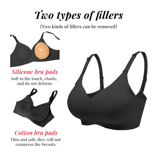 Silicone Gel Breast Forms Bra Set