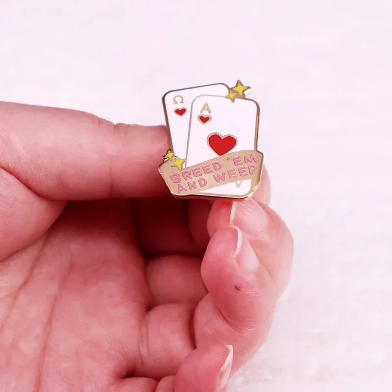 Breed 'Em and Weep Enamel Pin - Puppy's Aesthetics
