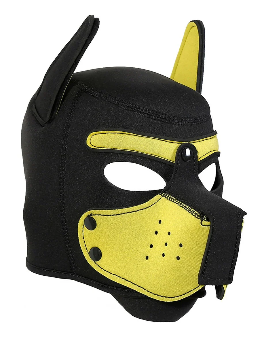 Yellow Neoprene Puppy Play Hood