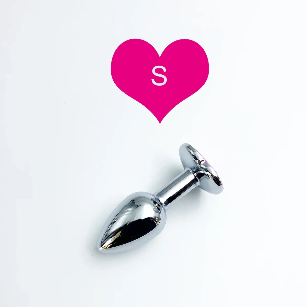 Heart Gem Stainless Steel Anal Plug - Puppy's Aesthetics