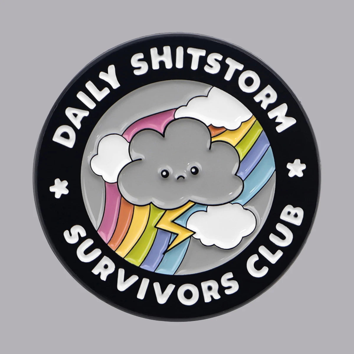 Daily Shitstorm Survivors Club Enamel Pin