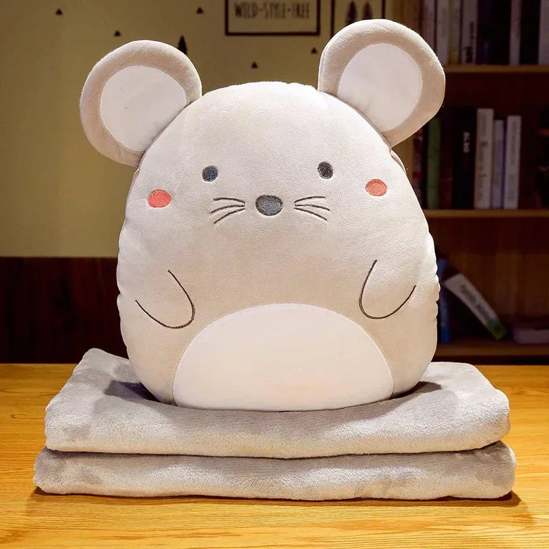 Snuggle Pals Animal Plushie Blanket (Colors) - Puppy's Aesthetics