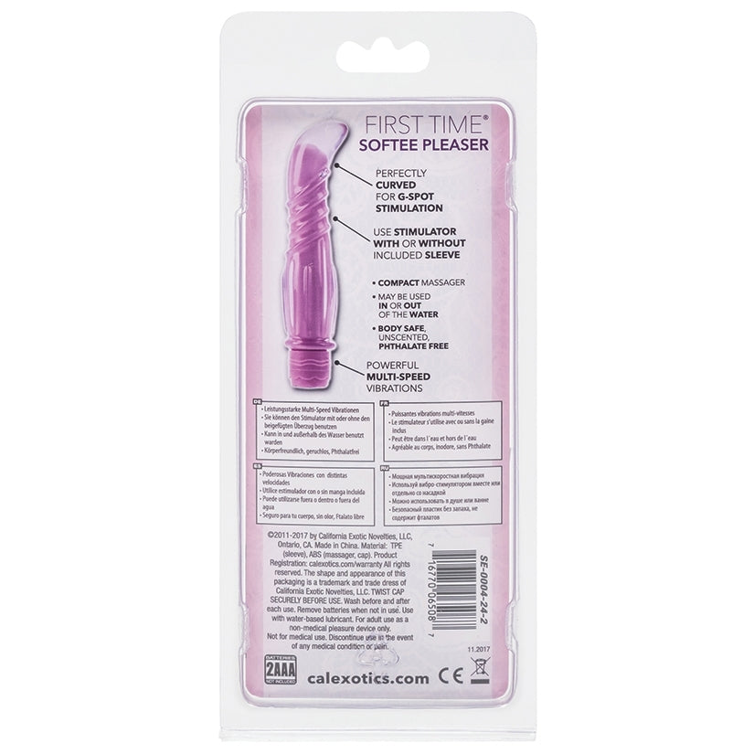 First Time Softee Pleaser-Purple 5.25