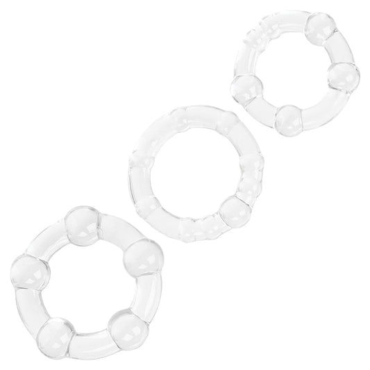 Island Rings-Clear 3Pk