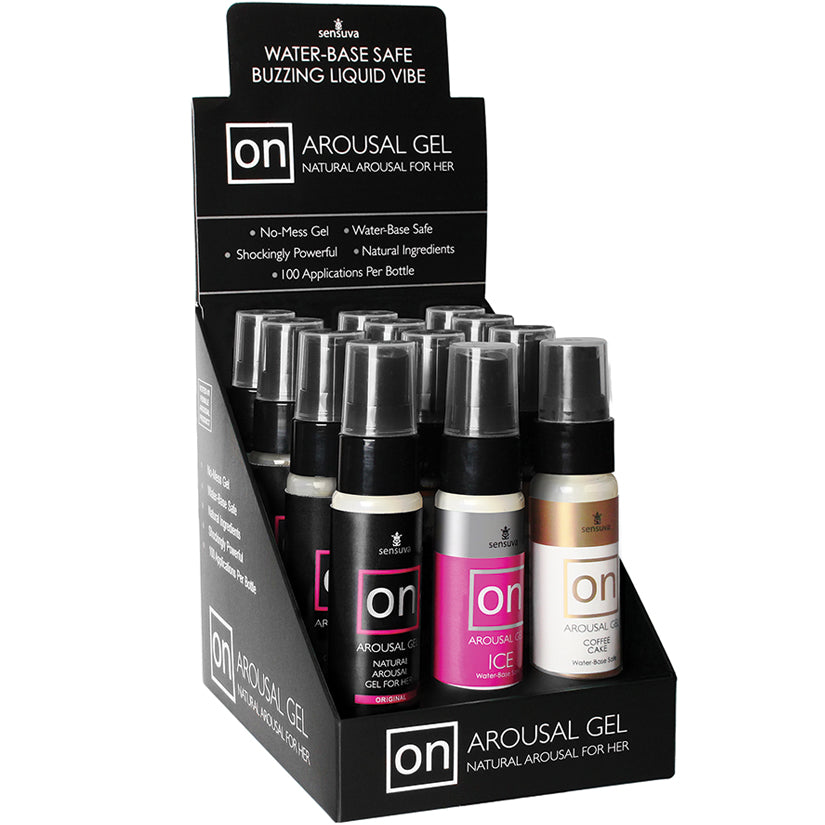 USA Only - Sensuva ON Arousal Gel-Assorted Display of 12