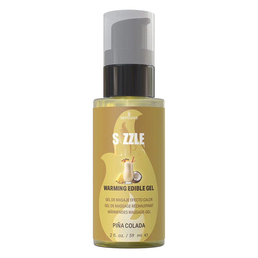 USA Only - Sensuva Sizzle Lips Warming Gel-Pina Colada 2oz