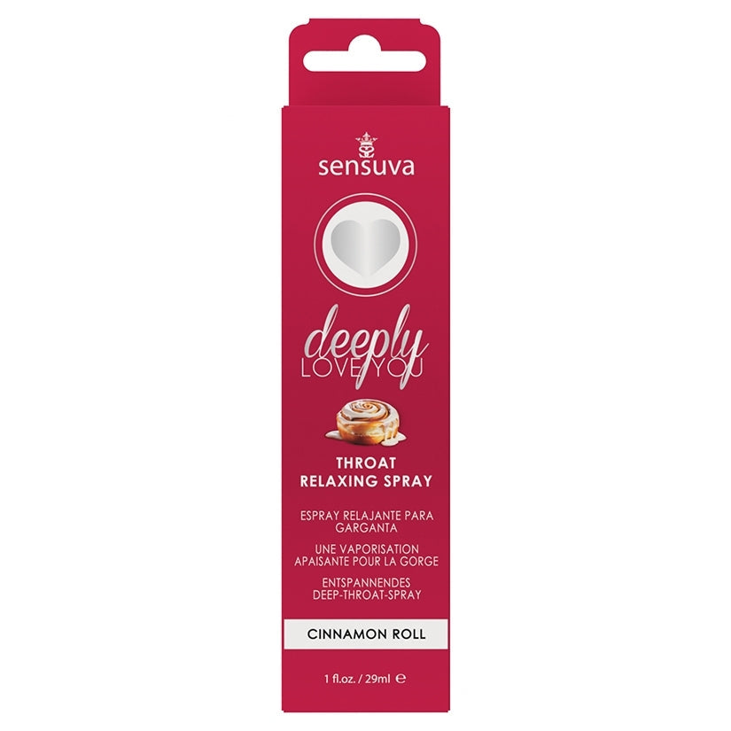 Sensuva Deeply Love You Throat Relaxing Spray-Cinnamon Roll 1oz