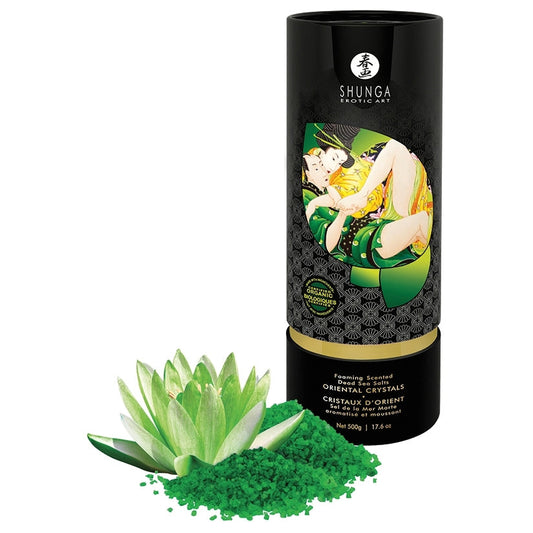 Shunga Oriental Crystals Bath Salts-Lotus Flower 17.6oz
