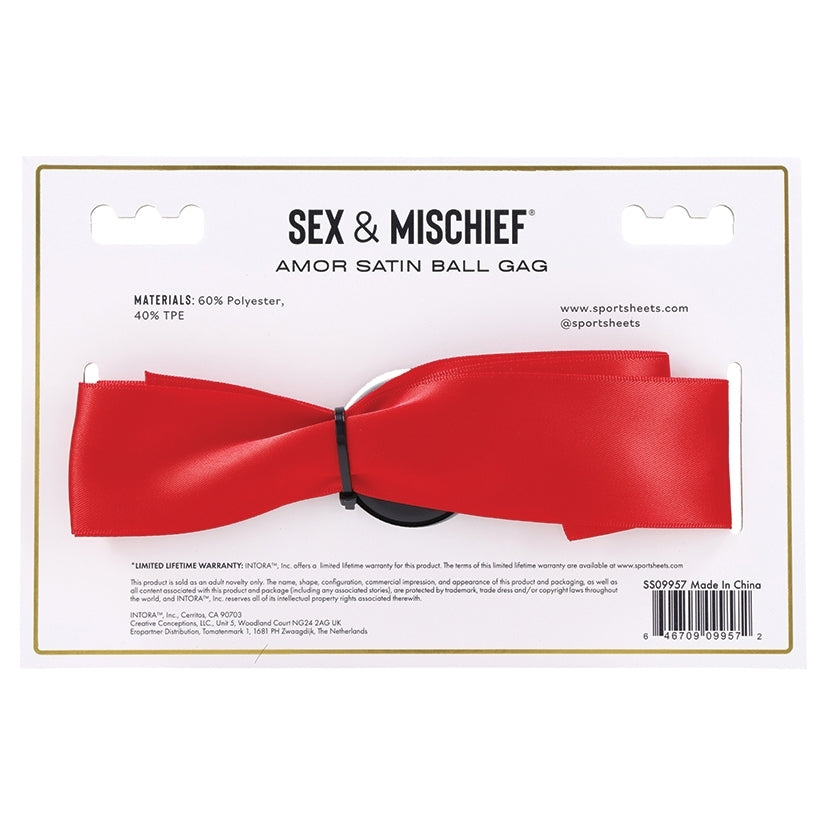 S&M Amor Satin Ball Gag