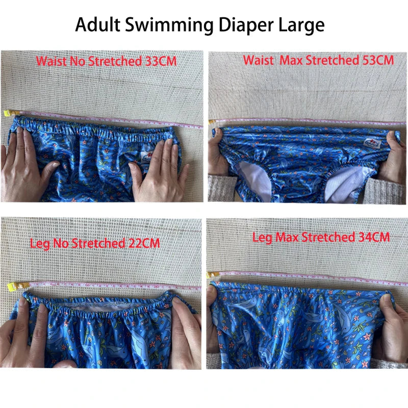 Cute Nautical ABDL Swimming Diaper