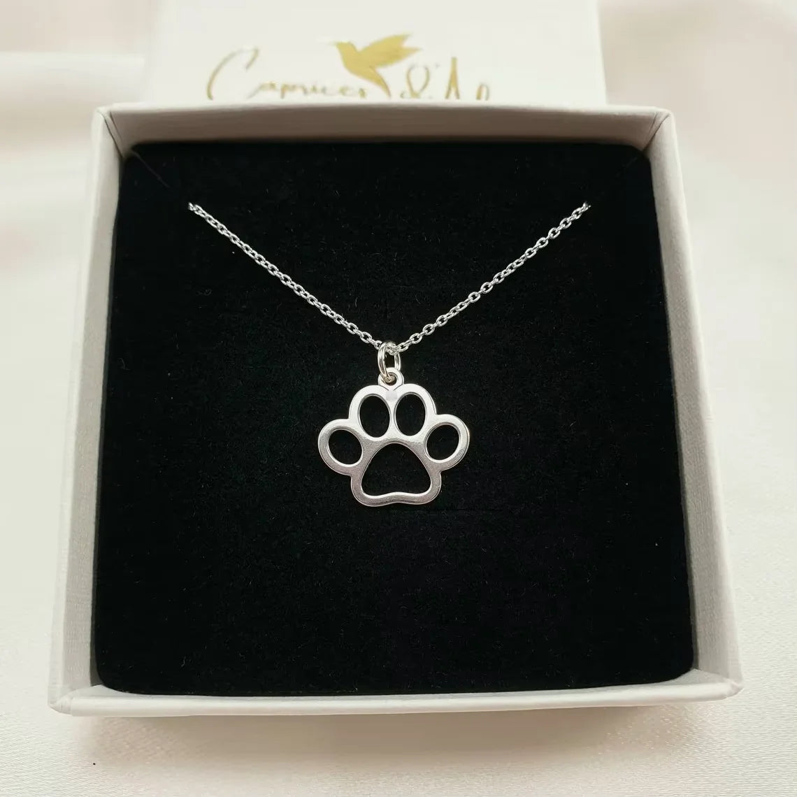 Good Pup Paw Print Necklace