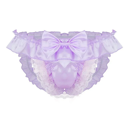 Sugar Kiss Bow Sissy Thong Briefs - Puppy's Aesthetics