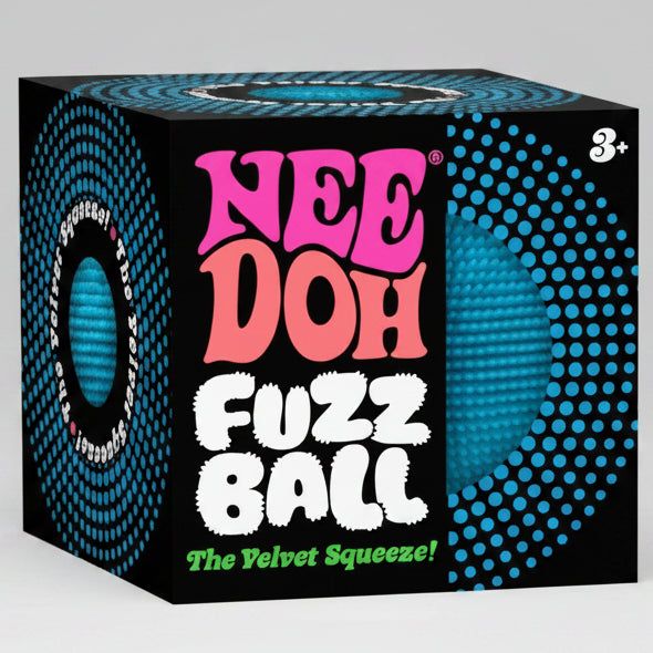 Nee-Doh Fuzz Ball The Velvet Squeeze: Blue Fuzz Ball