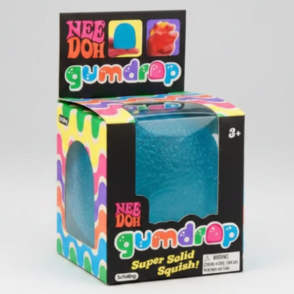 Nee-Doh Gum Drop Super Solid Squish: Blue Drop