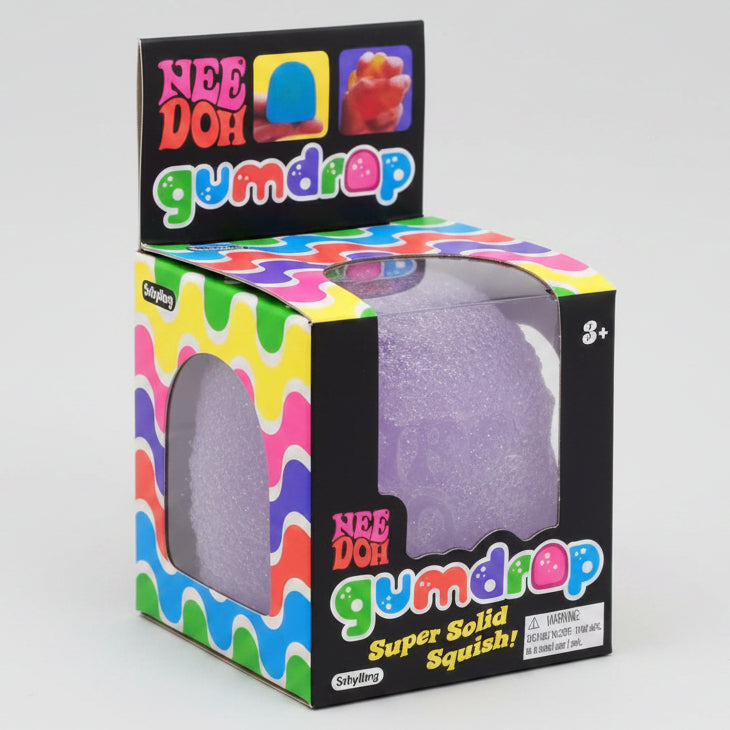 Nee-Doh Gum Drop Super Solid Squish: Purple Drop