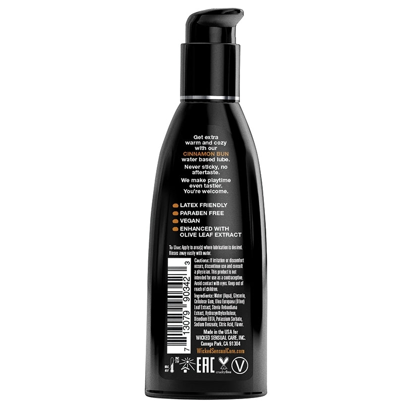 Wicked Aqua Flavored Lube-Cinnamon Bun 2oz