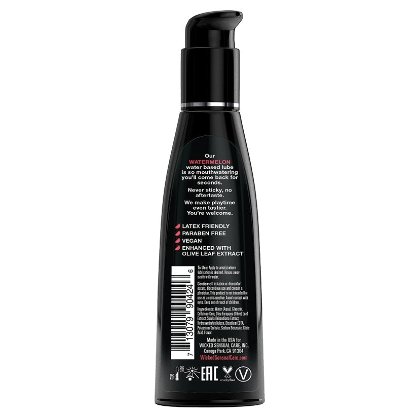 Wicked Aqua Flavored Lube-Watermelon 4oz