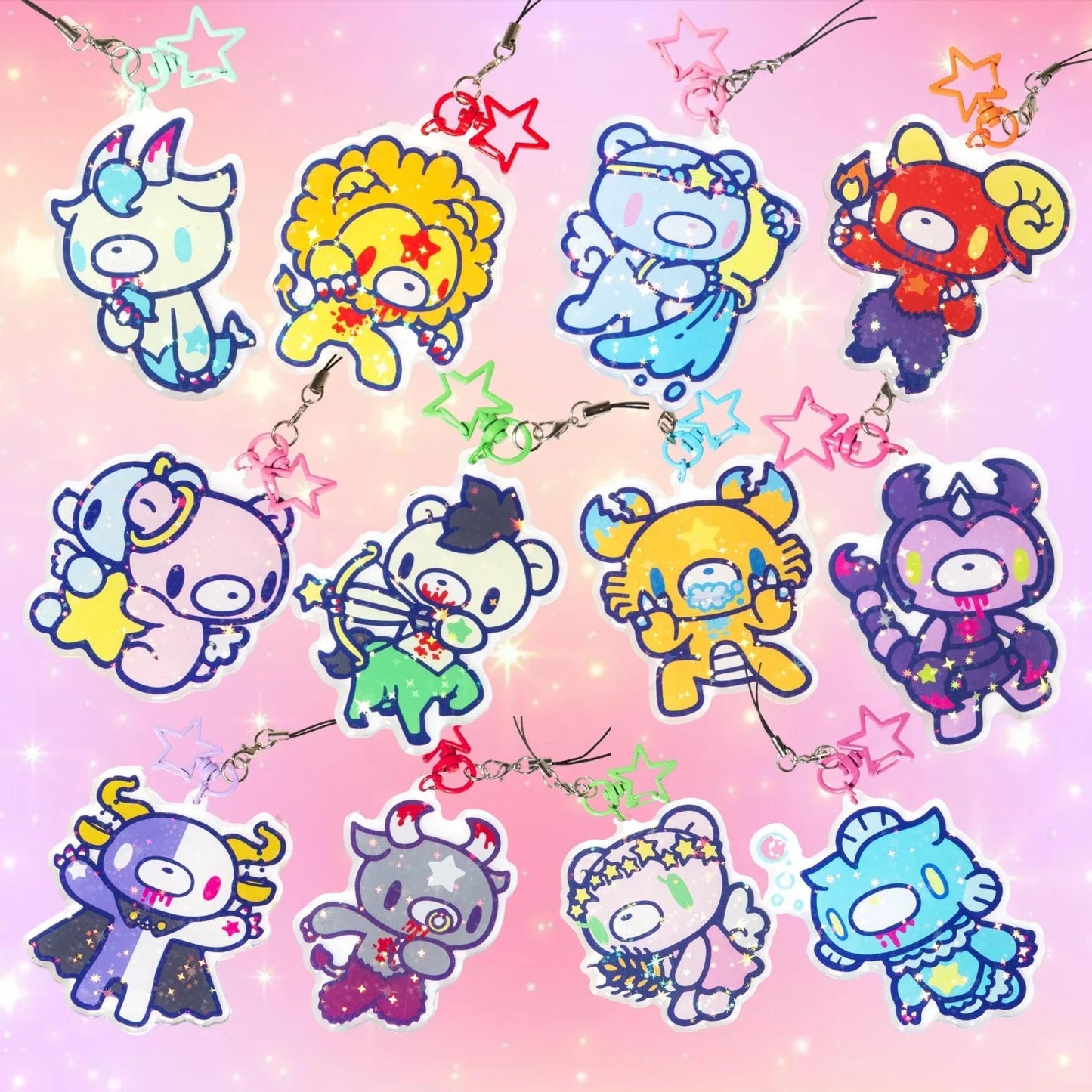 Gloomy Bear Zodiac Keychains - Puppy's Aesthetics