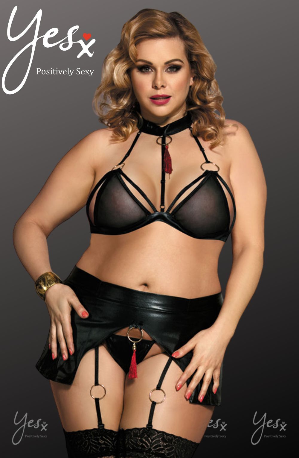 Elegant Bra Set (Black)