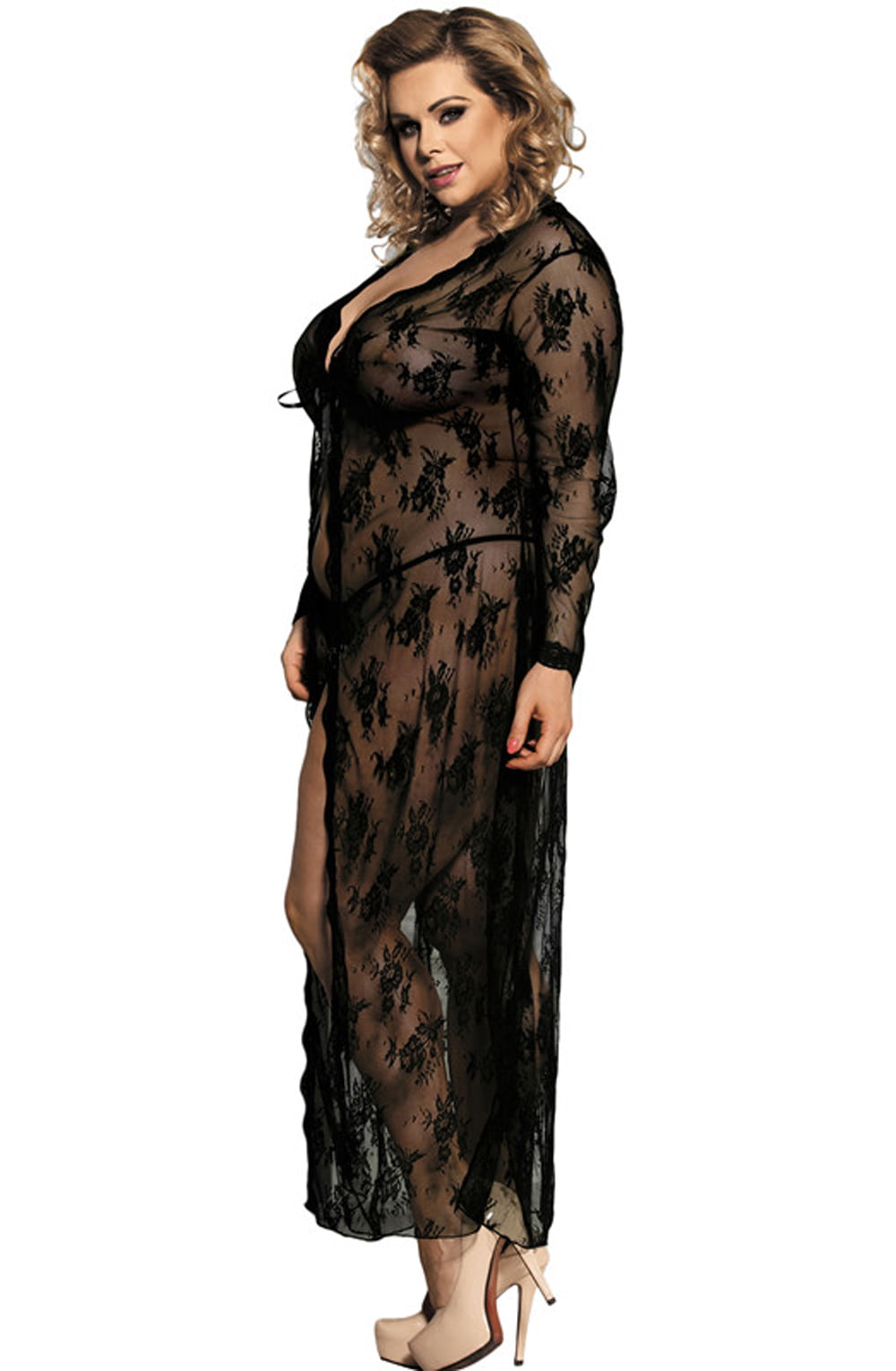 Elegant Long Robe (Black)