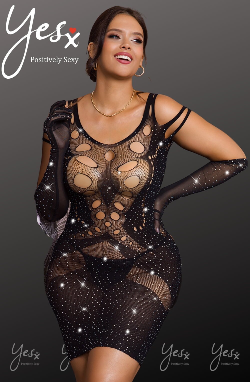 Elegant Sparkly Dress (Black)