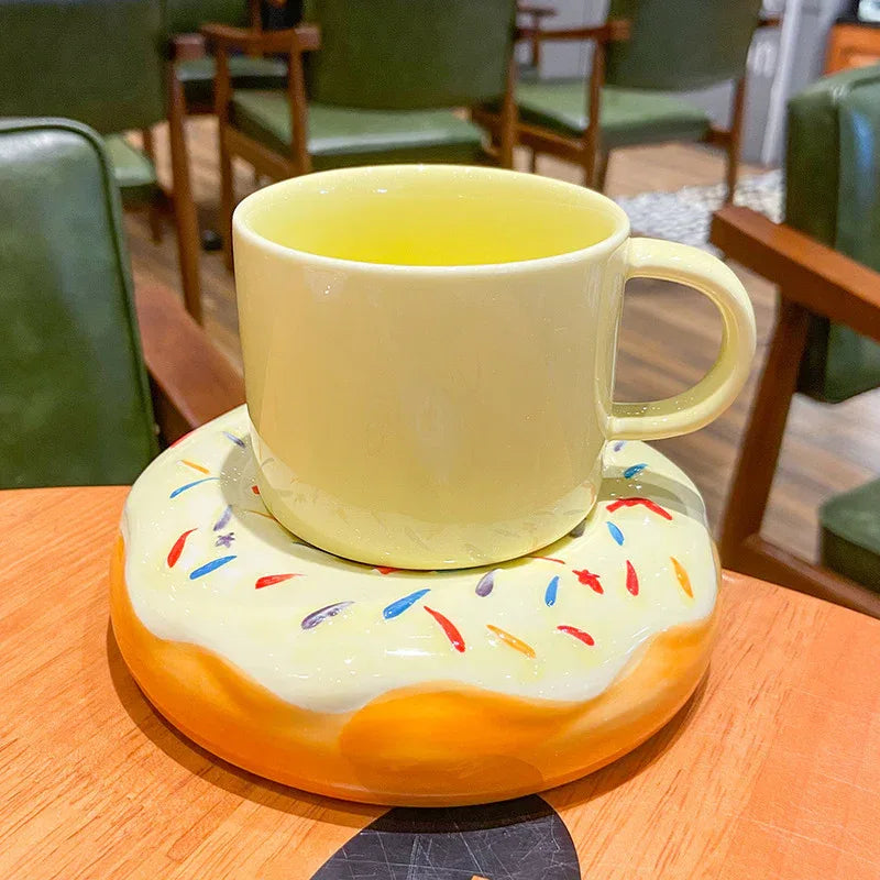 Donut Coffee Cup – Sweet Sip Delight - Puppy's Aesthetics
