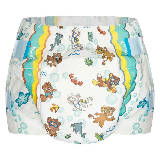 Crinklz Aquanaut Print Adult Diapers - Puppy's Aesthetics