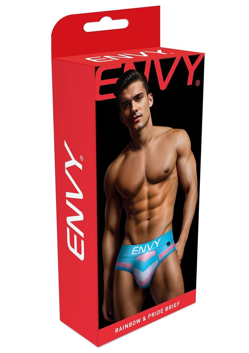 Envy Rainbow Pride Brief-Blue-Sm