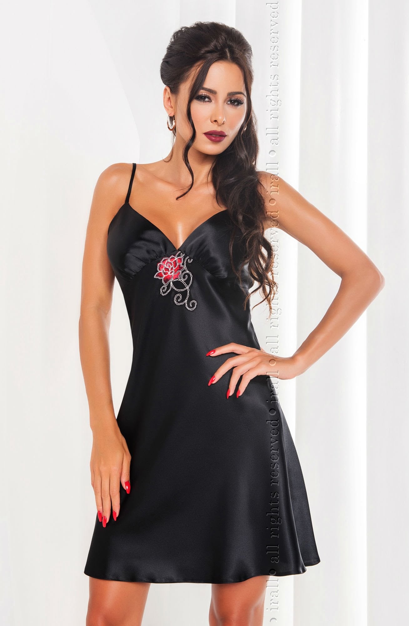 Dakota Nightdress (Black)
