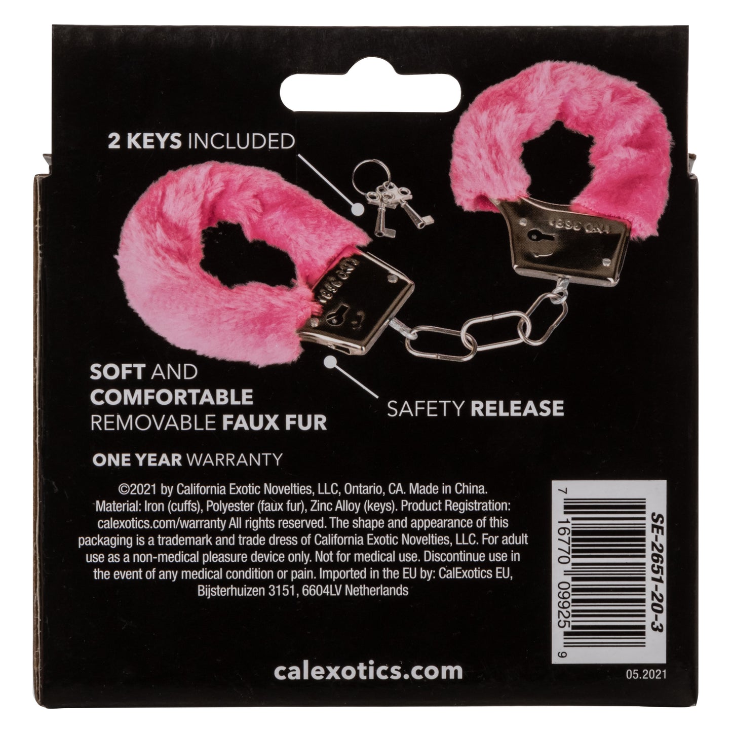 Playful Furry Cuffs Pink