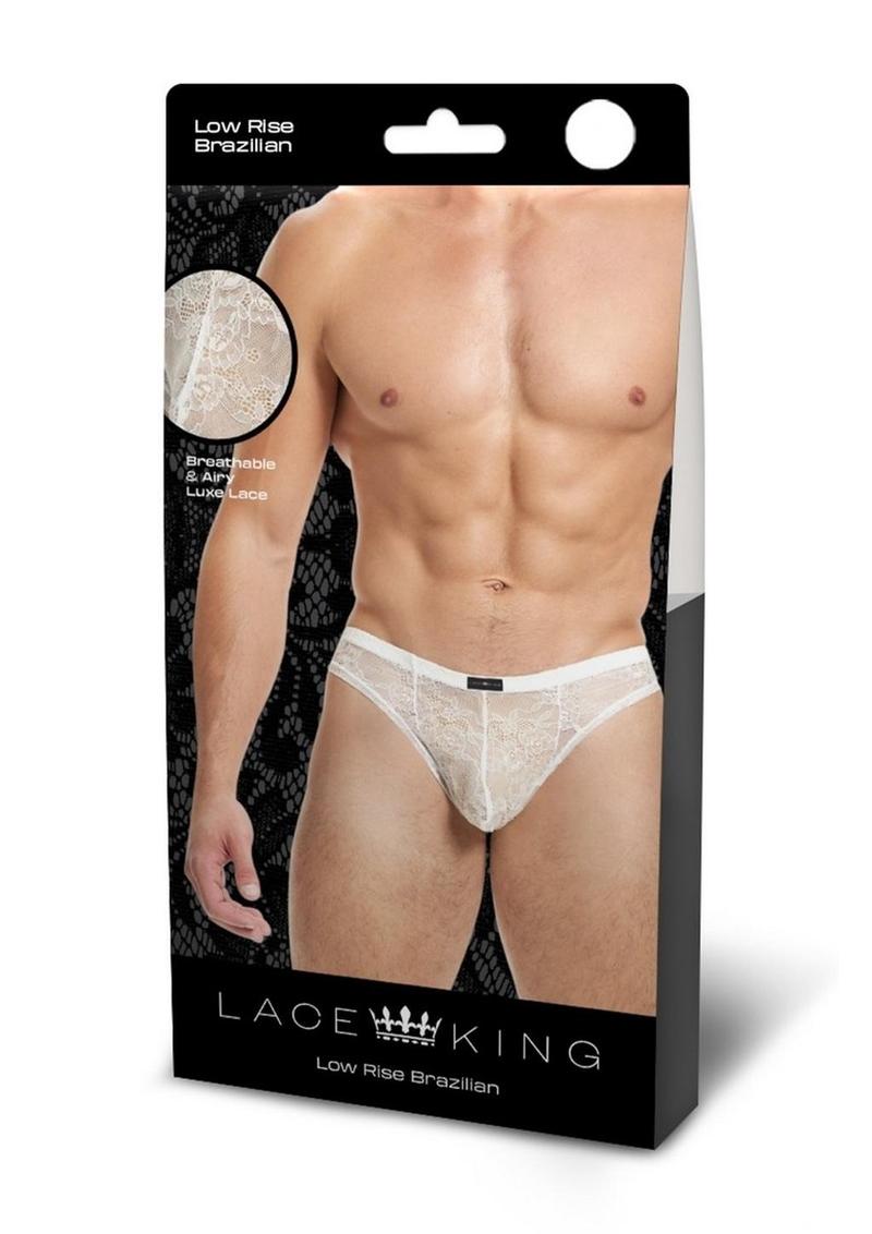 Low Rise Brazilian Brief Sheer Lace for Men