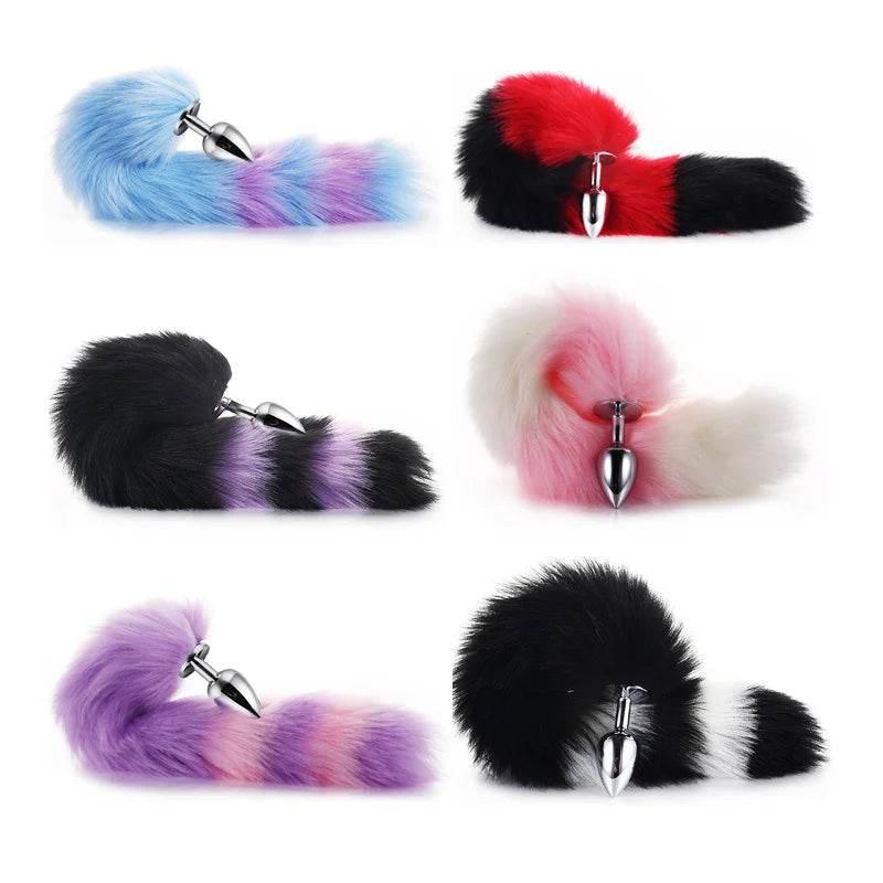 Soft Stripes Anal Tail - Puppy's Aesthetics
