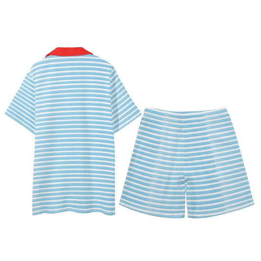 Borkinā Blue Unisex Shortsie Set - Puppy's Aesthetics
