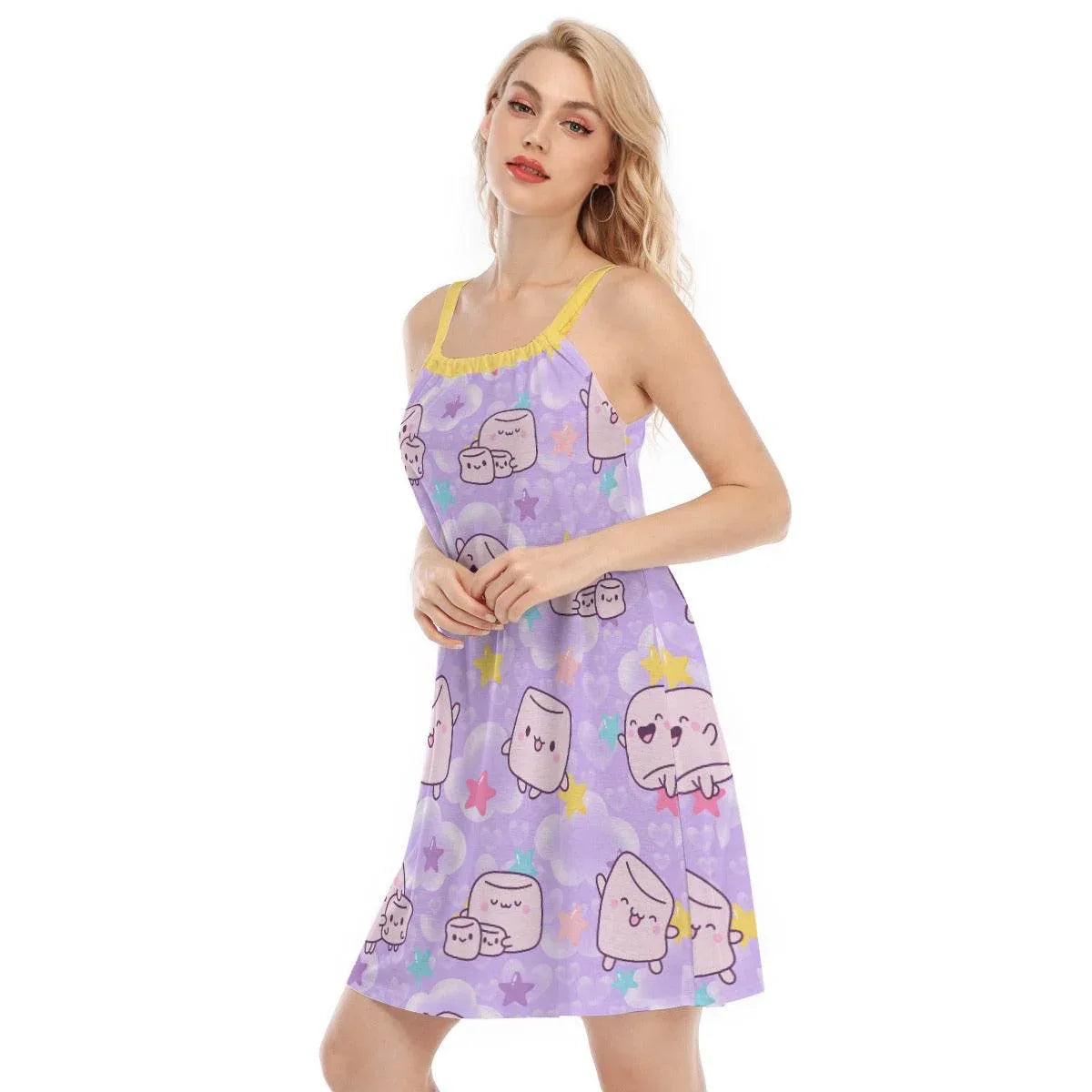 Dreamy Puff Beachy Play Dress - Puppy's Aesthetics