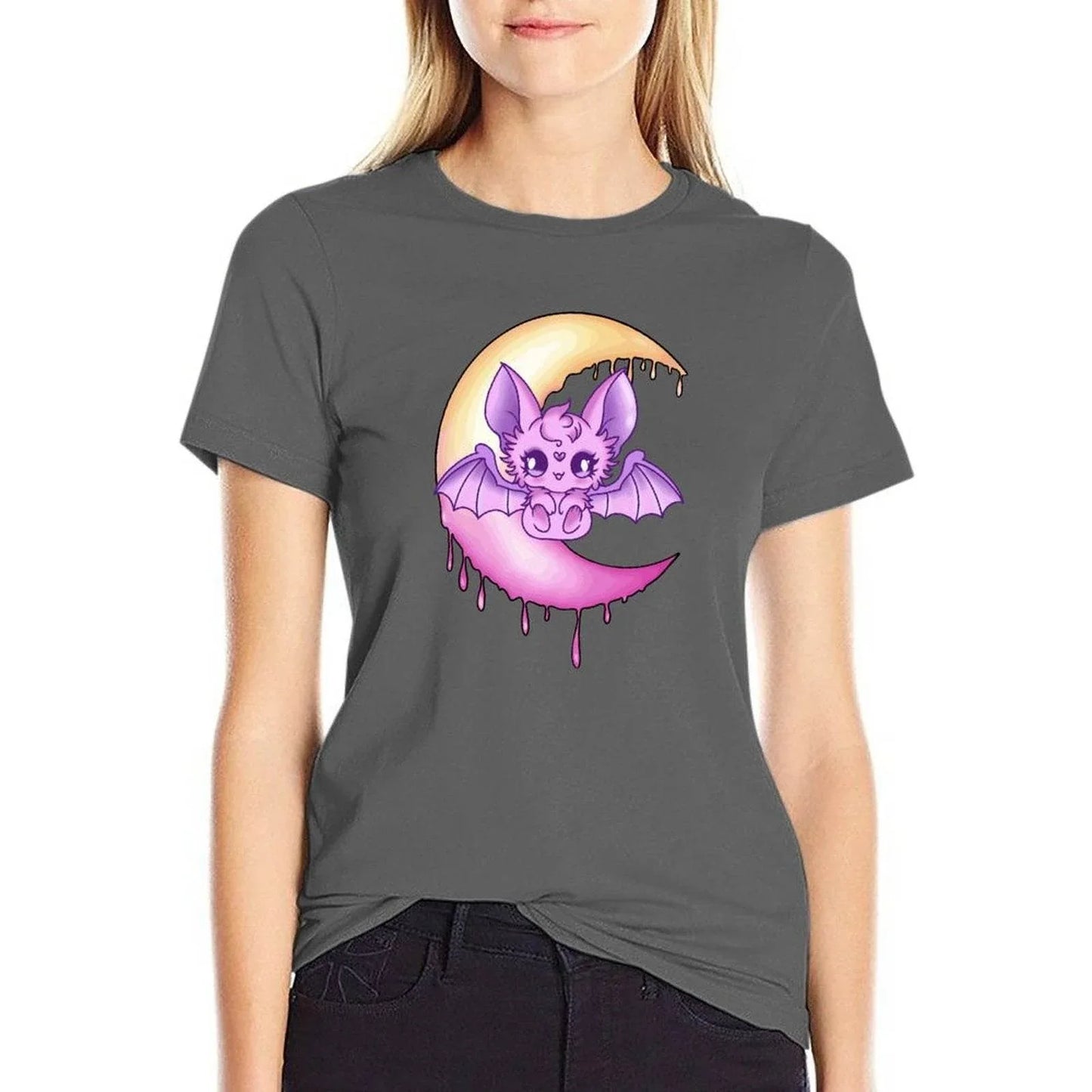 Moonlit Batty Baby Unisex Cotton Tee (Colors) - Puppy's Aesthetics