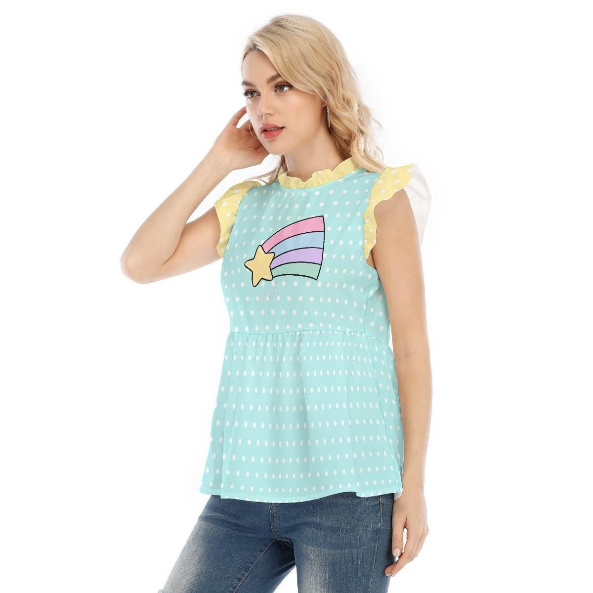 Dottie Dream Ruffle Blouse - Puppy's Aesthetics