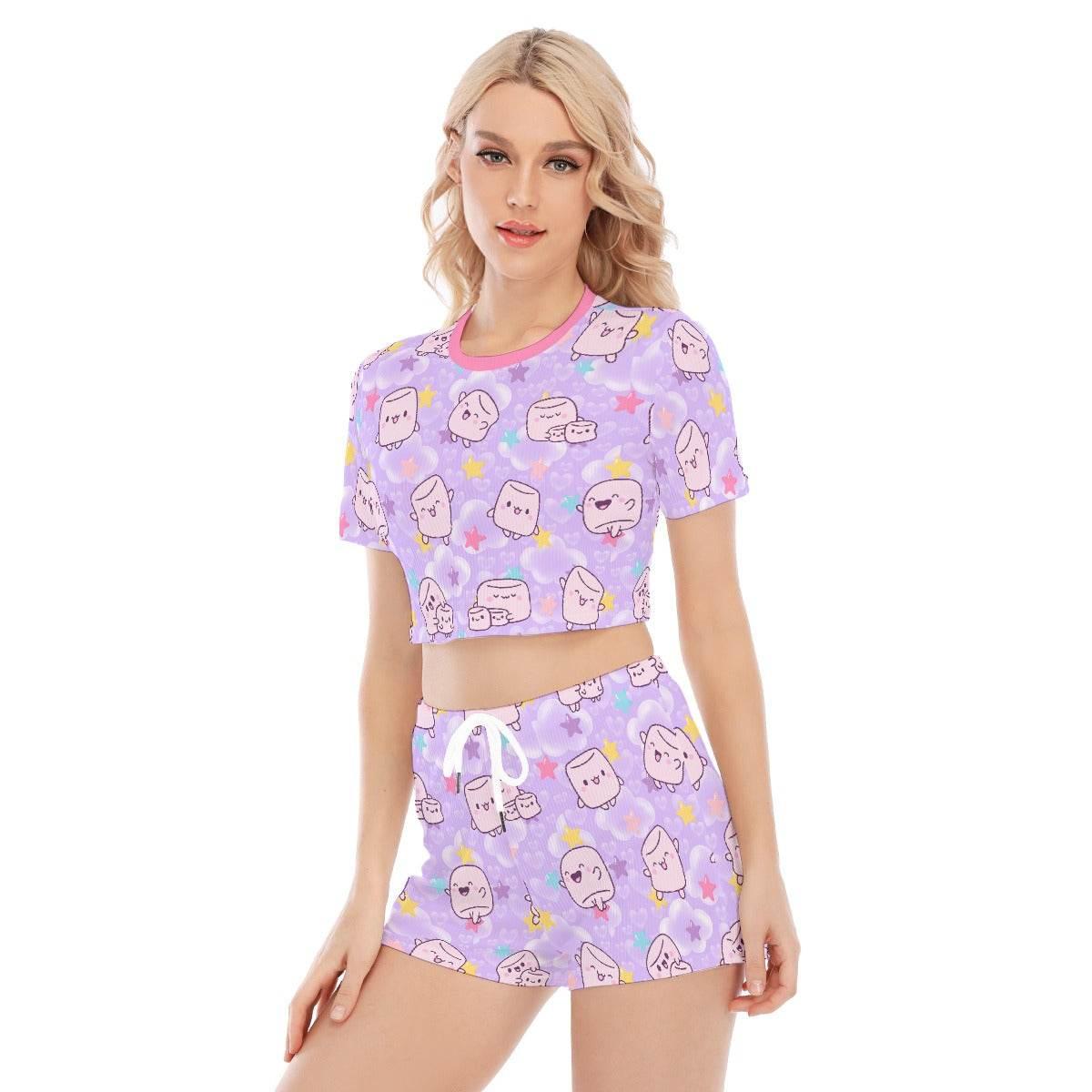 Dreamy Puff 2Pcs Shorts Set - Puppy's Aesthetics