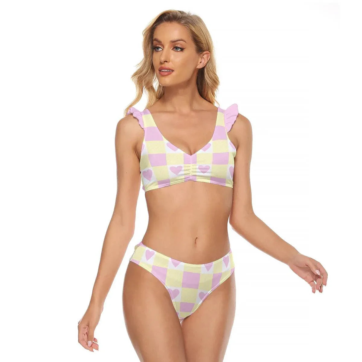 Heartsy Tootsie Splash Kini - Puppy's Aesthetics