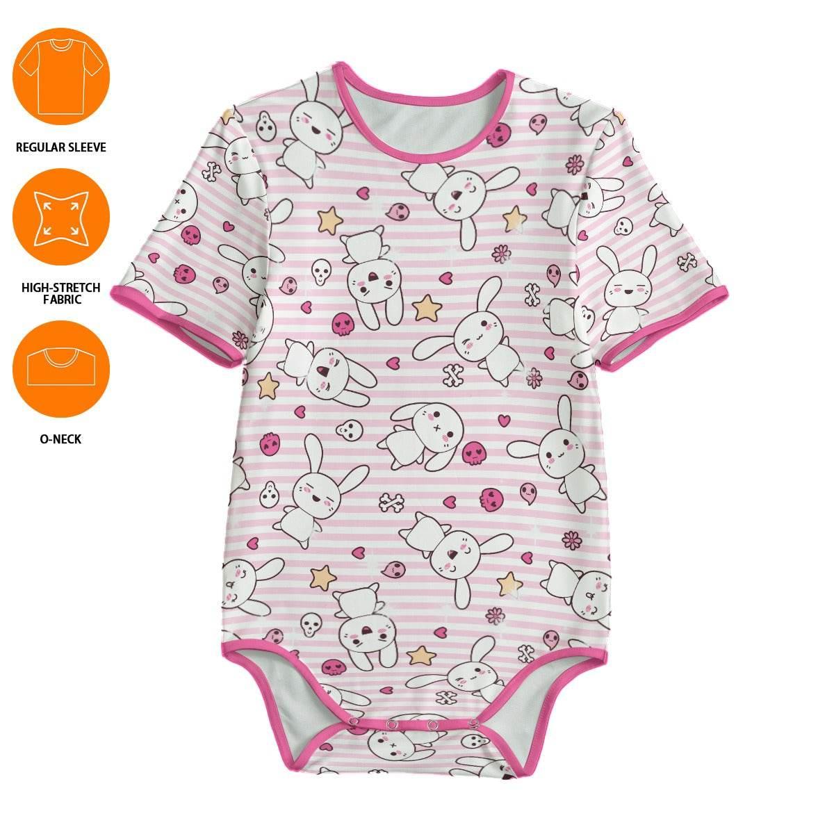 Hop 'n' Stripe Adult Unisex CuddleSuit - Puppy's Aesthetics