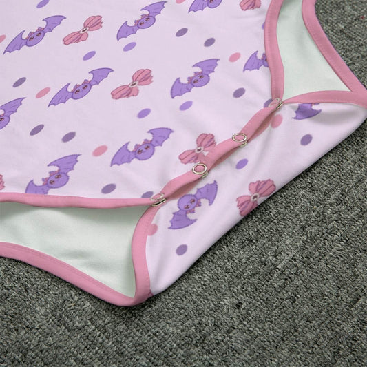 Pastel Spoopy Bats Adult Unisex CuddleSuit - Puppy's Aesthetics