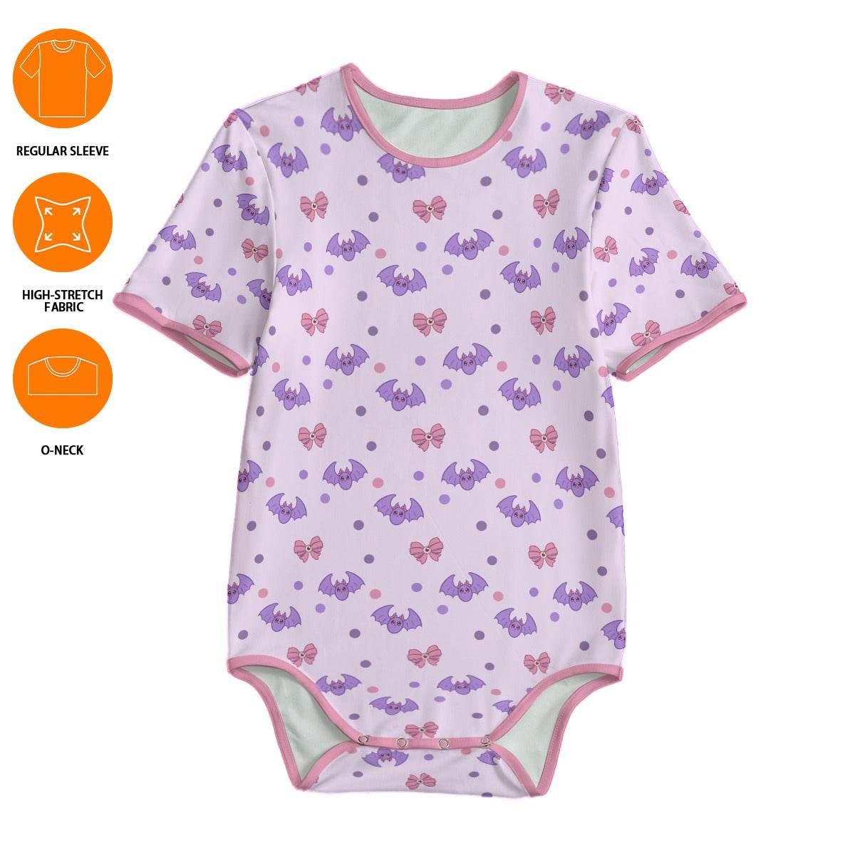 Pastel Spoopy Bats Adult Unisex CuddleSuit - Puppy's Aesthetics