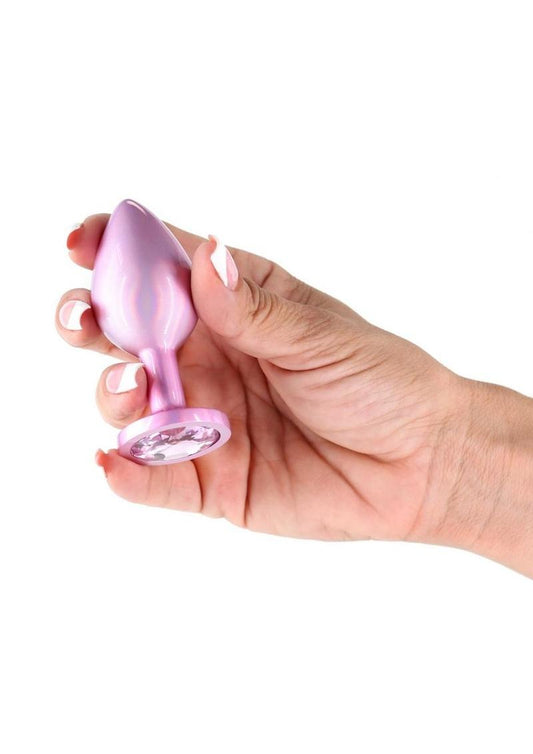 Medium Iridescent Aluminum Anal Plug