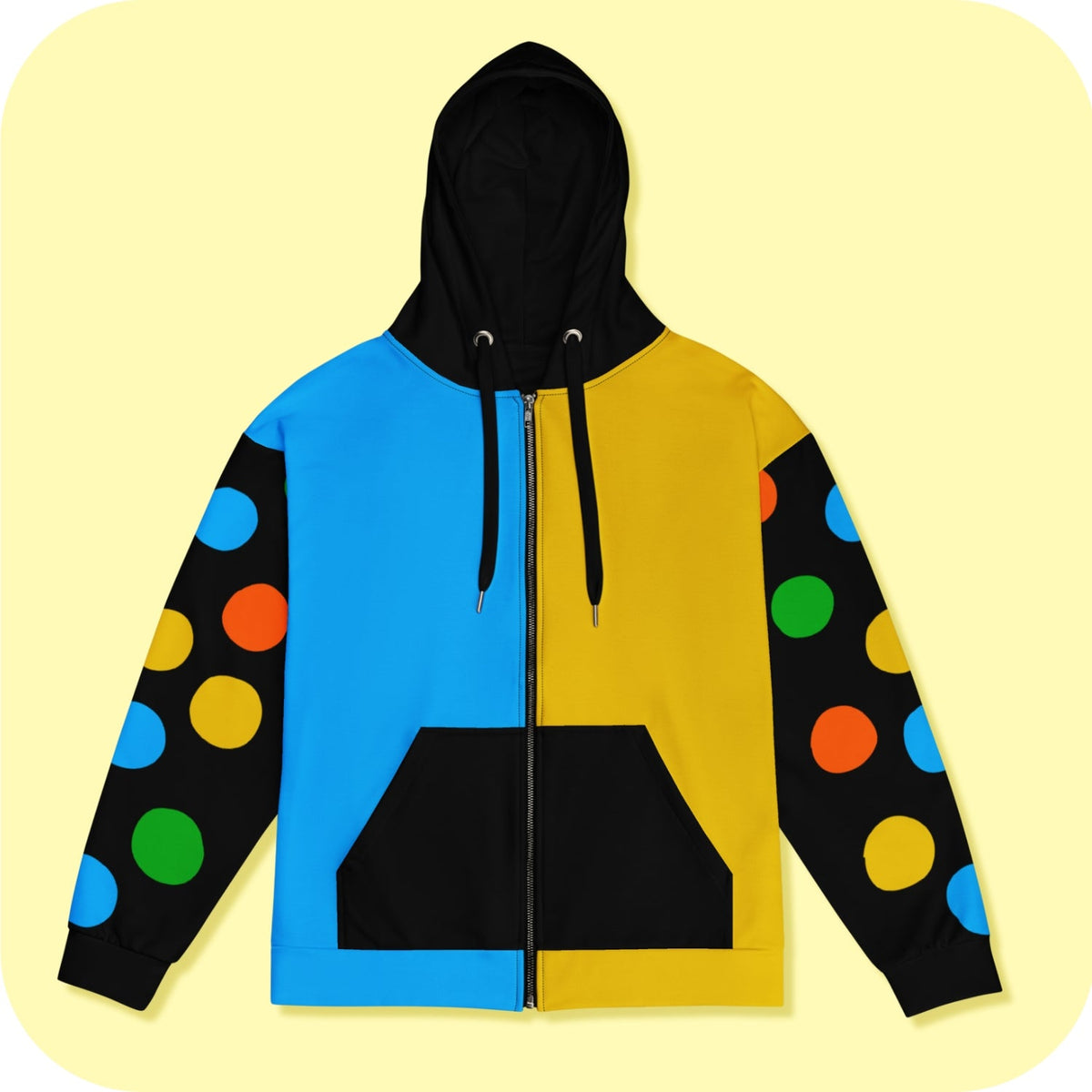 Kidcore Casual Unisex Zip Hoodie