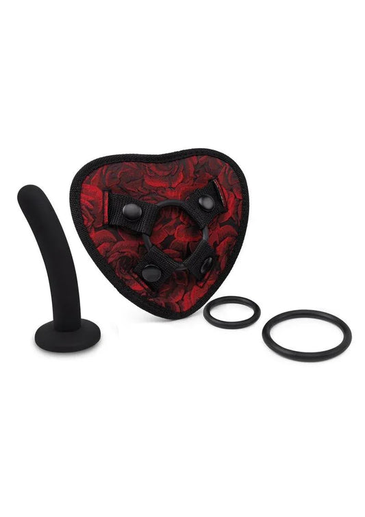 Rosegasm Strap-On Harness W/ Dildo - Puppy's Aesthetics