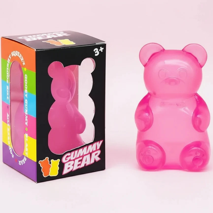 Nee-Doh Gummy Bear: Pink Gummy Bear